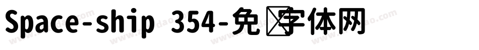 Space-ship 354字体转换